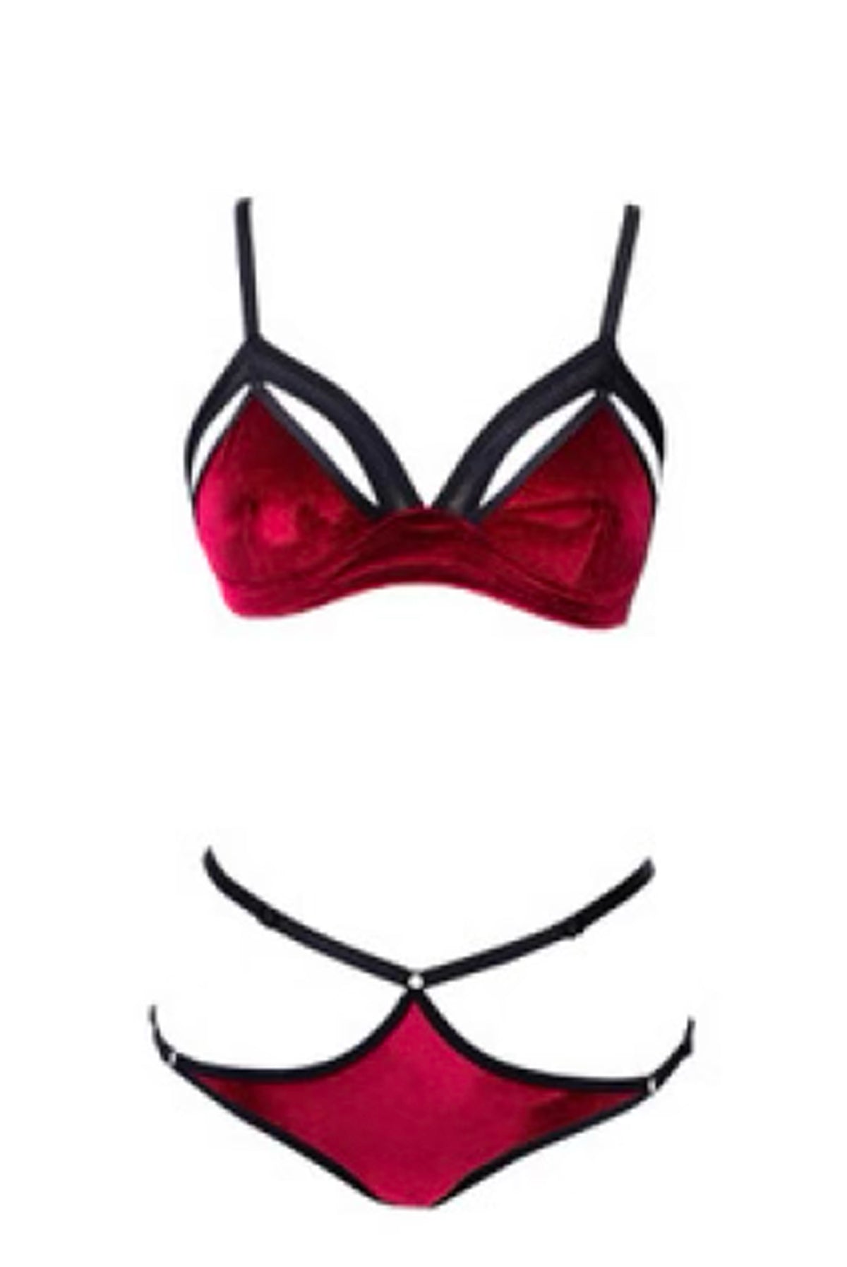 Merope Velvet Bordeaux Slips