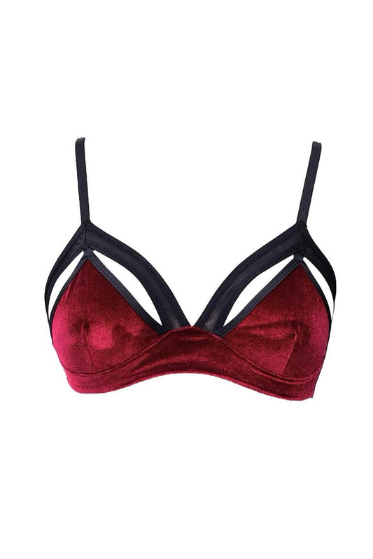 Merope Velvet Bordeaux Bras